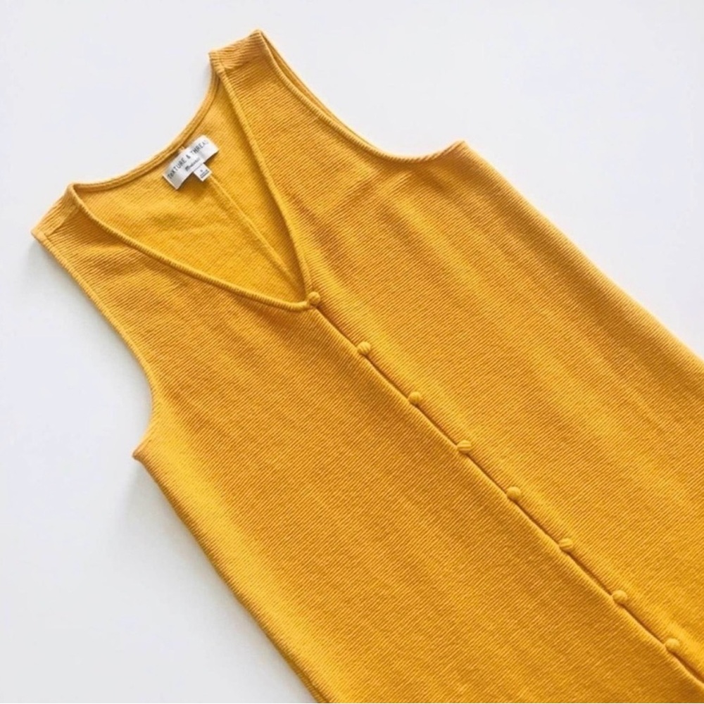 Madewell Mustard Yellow Sleeveless Dress